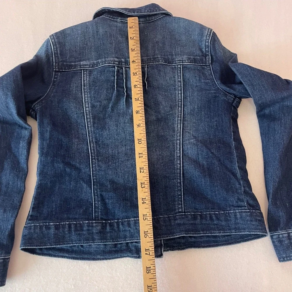GapKids 1969 Girls Dark Wash Denim‎ Trucker Jacket Size L Large 527882-00